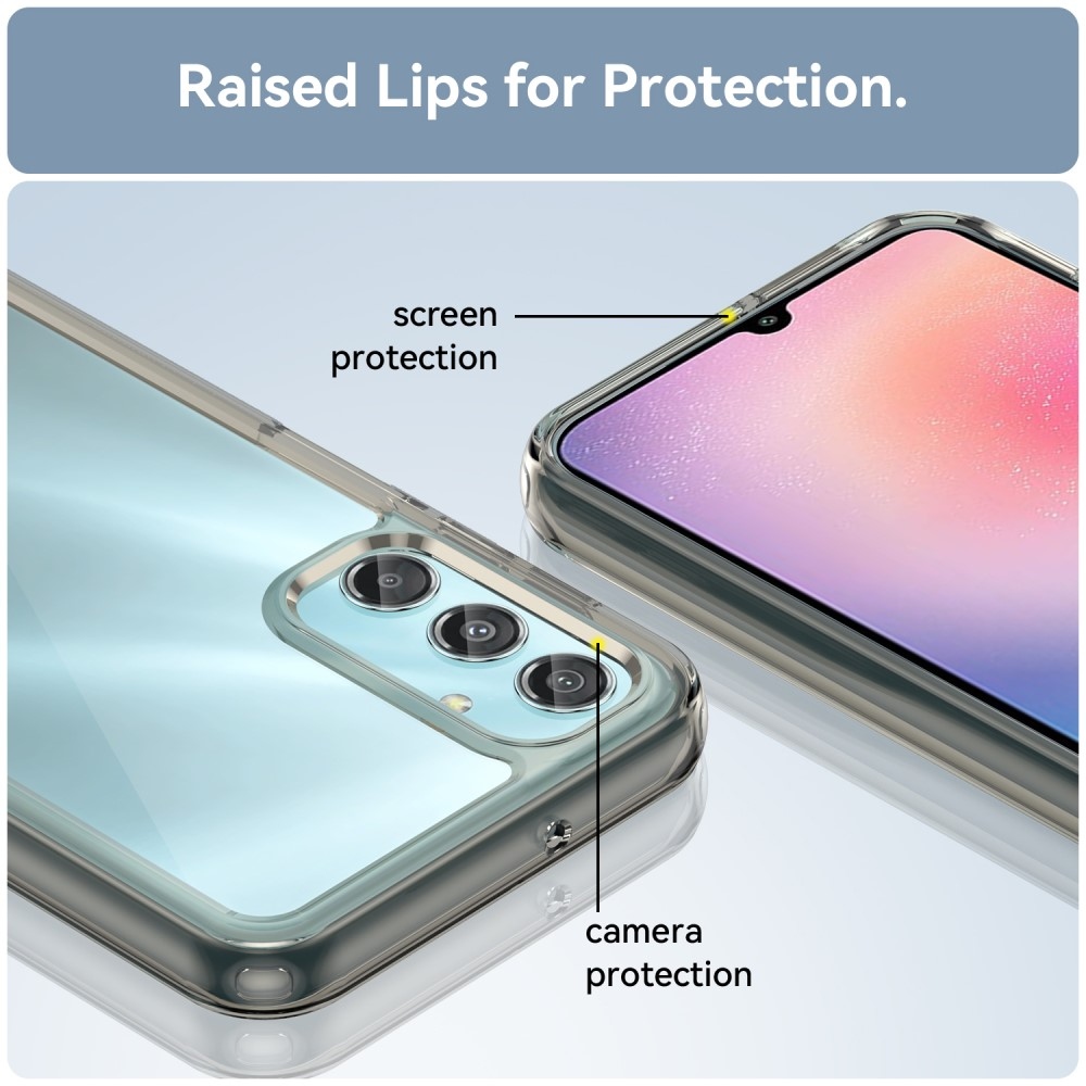 Gél tok kemény hátlappal a Samsung Galaxy A25 5G készülékhez - szürke