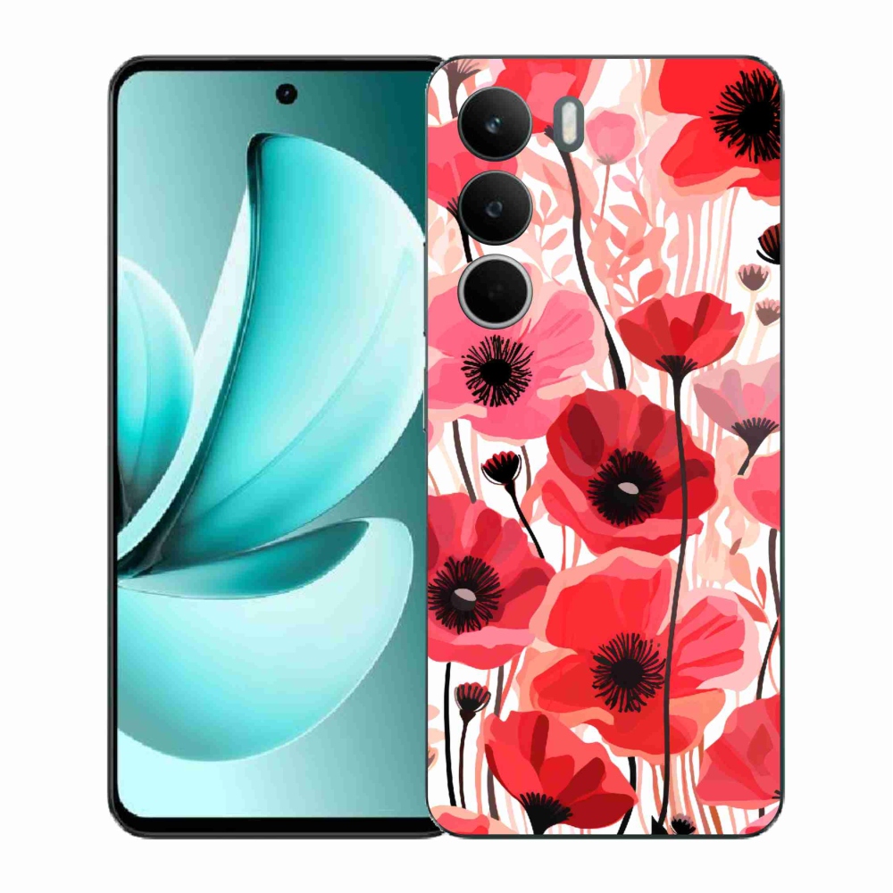 Zselés tok mmCase a Realme C71 készülékhez - mákos 1