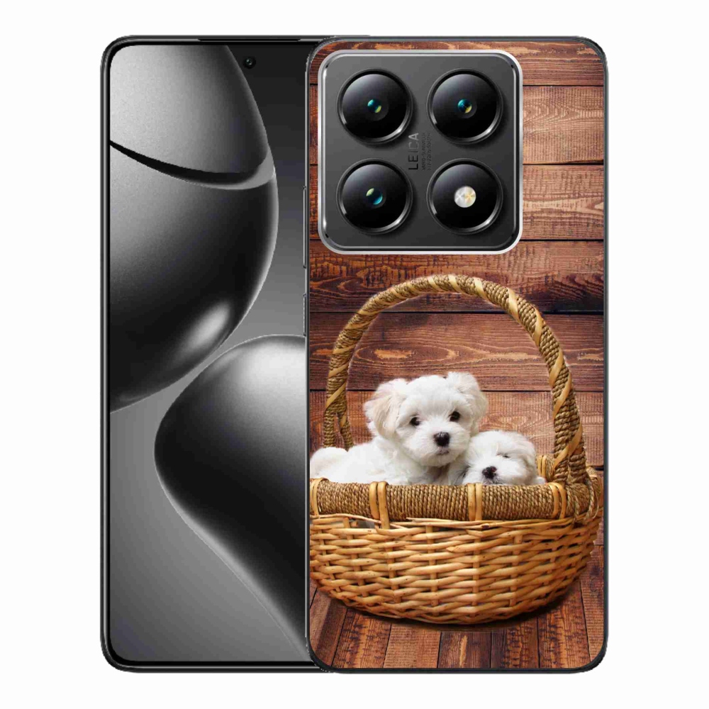 Gél borítás mmCase a Xiaomi 14T Pro számára - kölyökkutyák