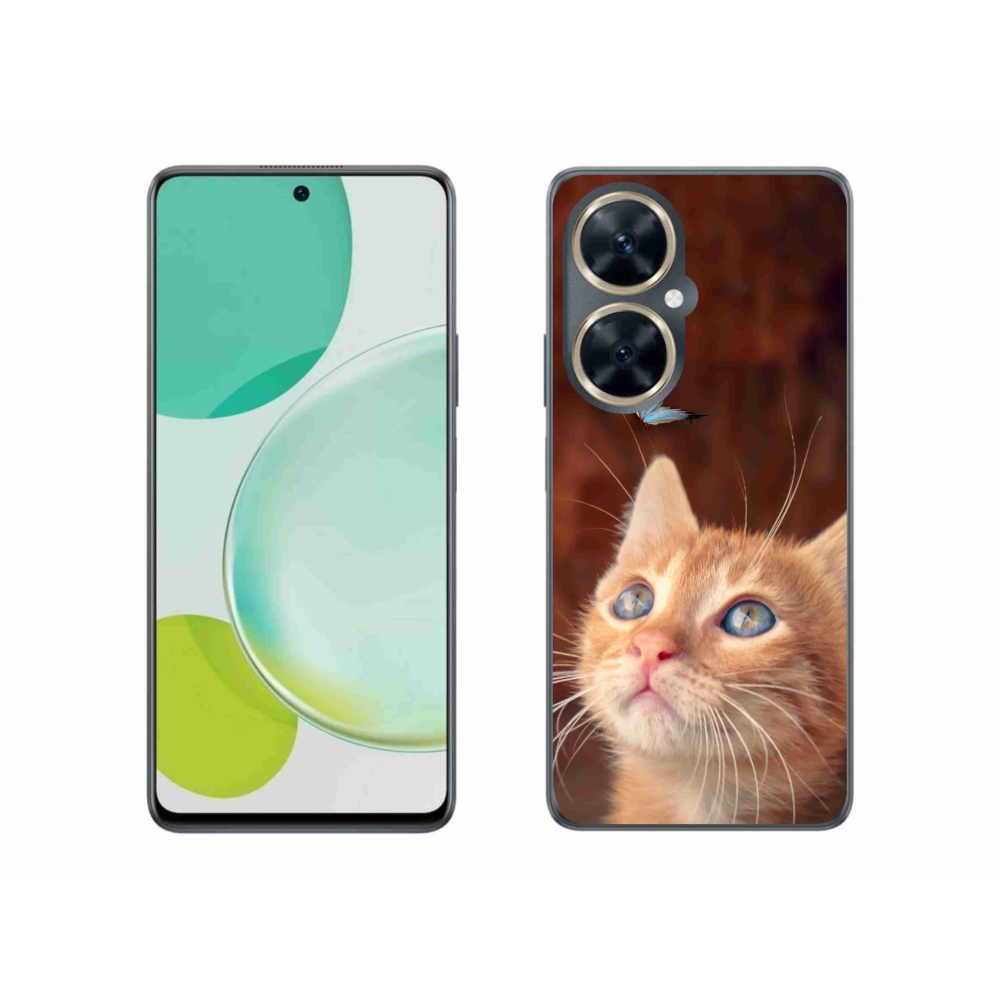 Gél borítás mmCase a Huawei Nova 11i készülékhez - pillangó és cica