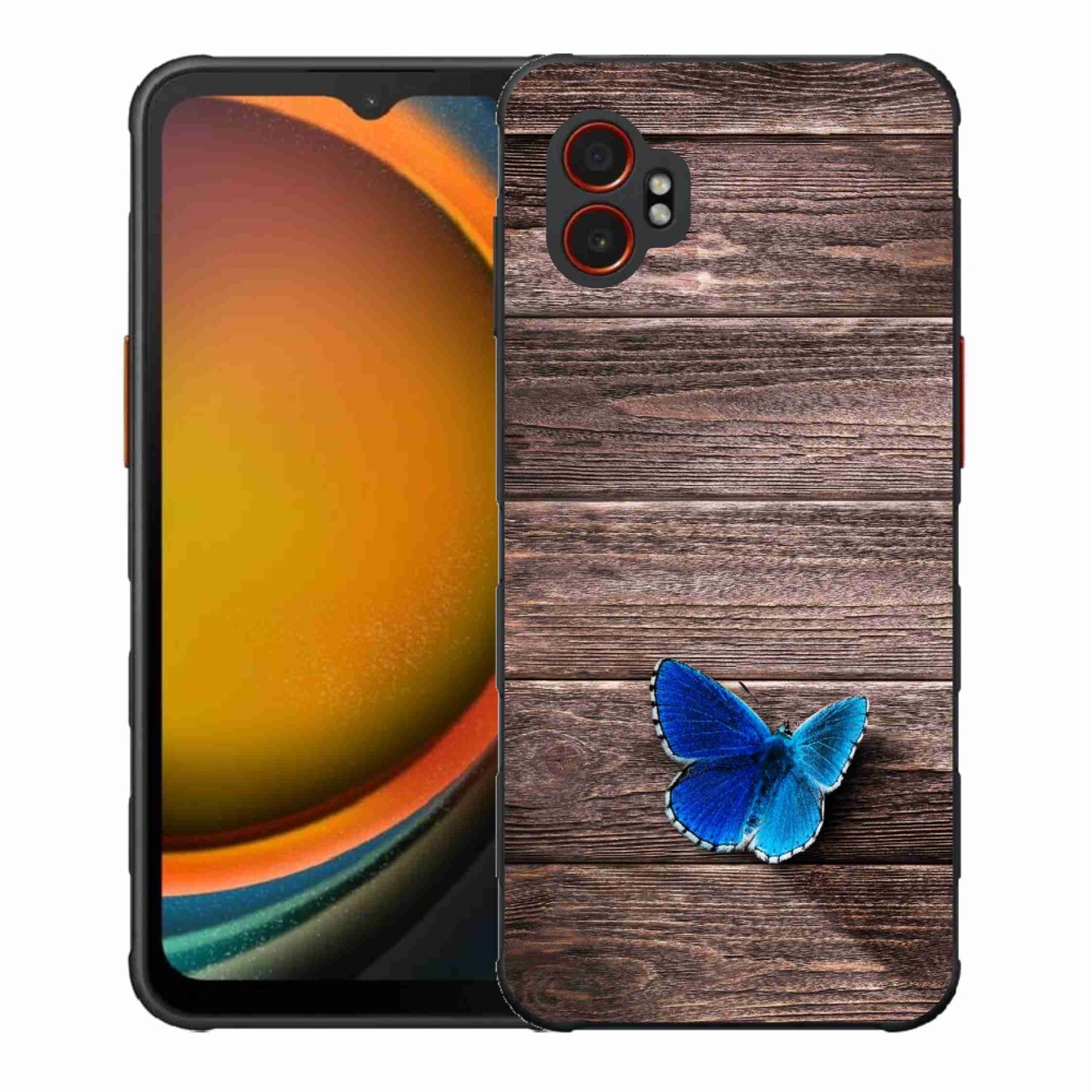 Zselés borítás mmCase Samsung Galaxy Xcover 7 Pro - kék pillangó 1