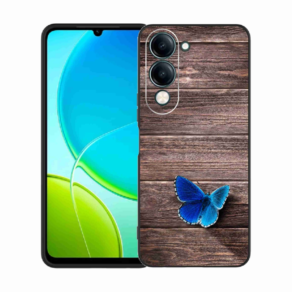 Gél védőhuzat mmCase a Vivo Y29s 5G-hez - kék pillangó 1