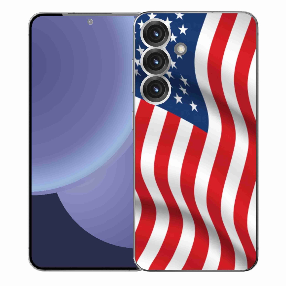 Gél borítás mmCase Samsung Galaxy S25+ - amerikai zászlóhoz