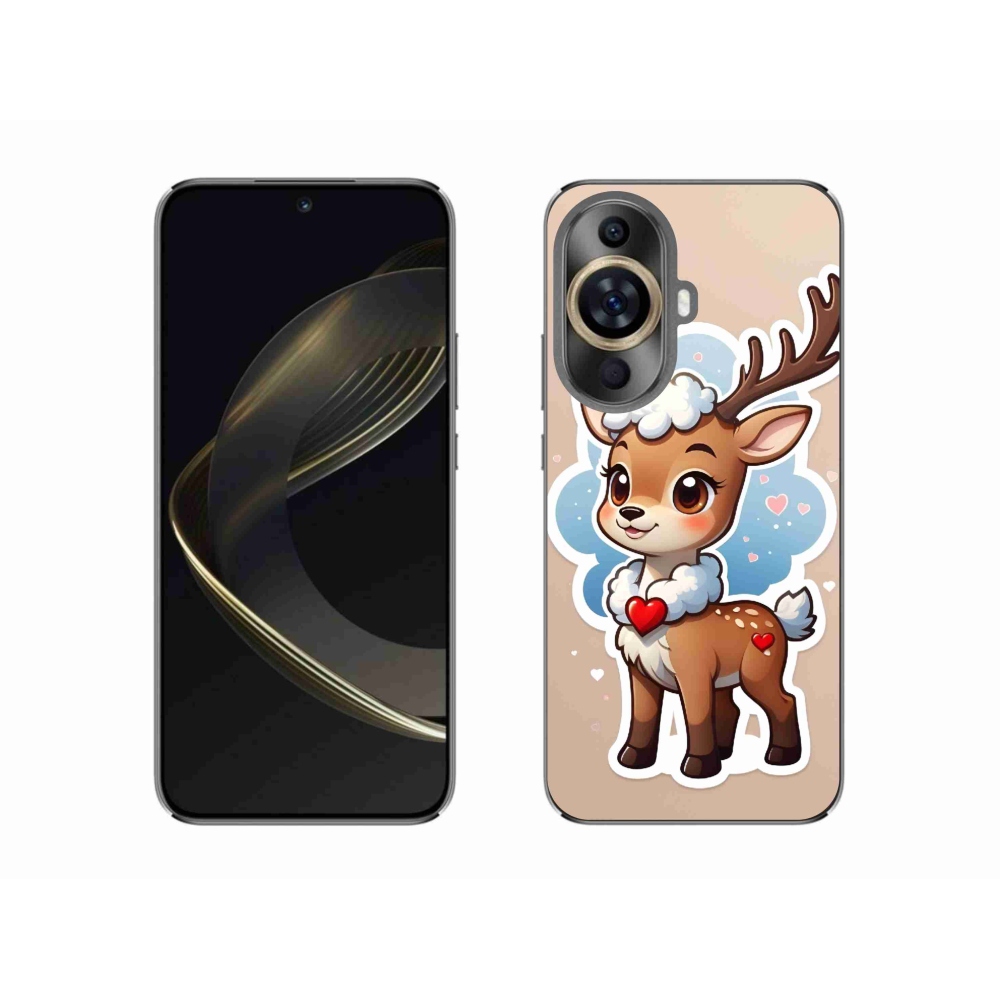 Gél borító mmCase a Huawei Nova 11 készülékhez - rajzfilm rénszarvas