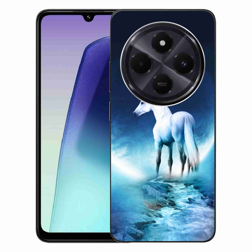 Gél borítás mmCase a Xiaomi Redmi 14C/Poco C75-hez - fehér egyszarvú