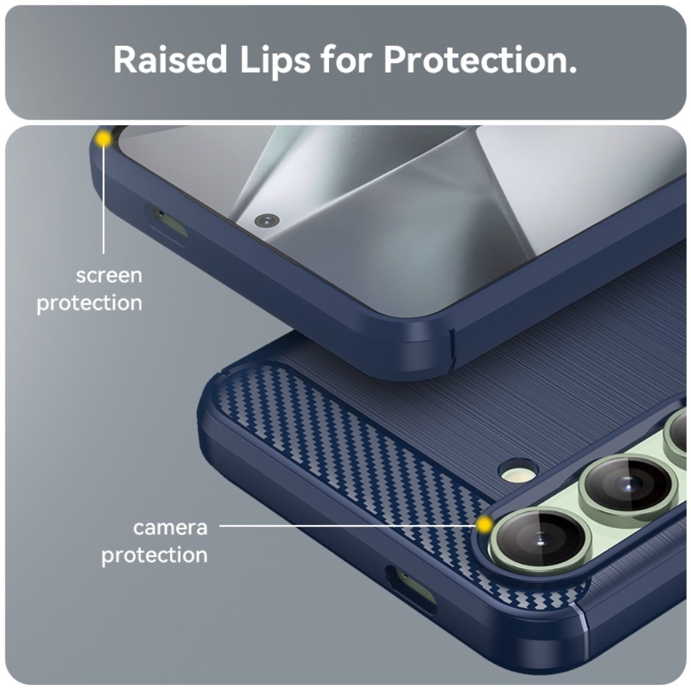 Szénálló zselés tok Samsung Galaxy S24 FE készülékhez - kék