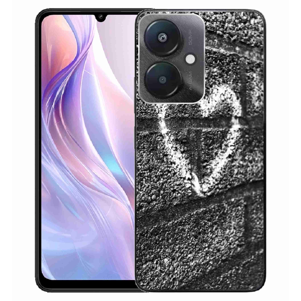 Gél borítás mmCase a Xiaomi Redmi 13C 5G-hez - szív a falon