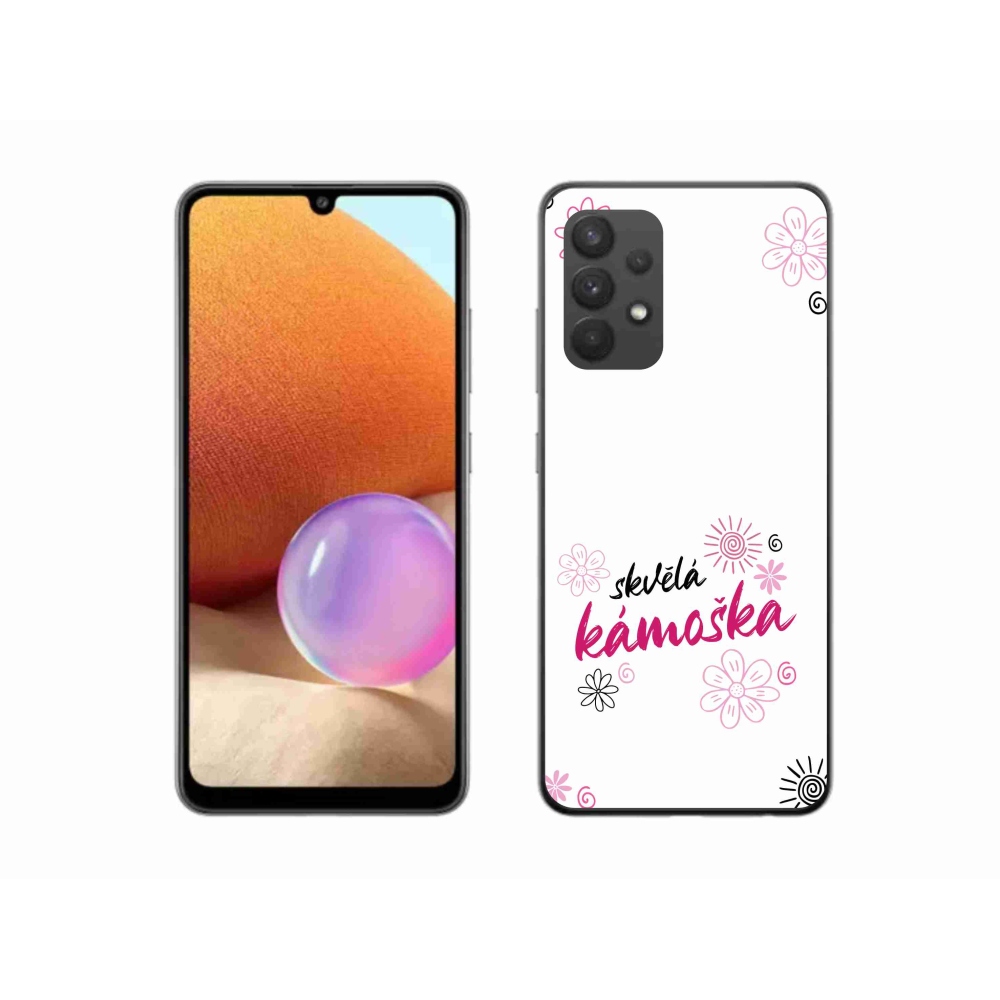 Gél borító mmCase Samsung Galaxy A32 4G - nagyszerű haver fehér háttérrel