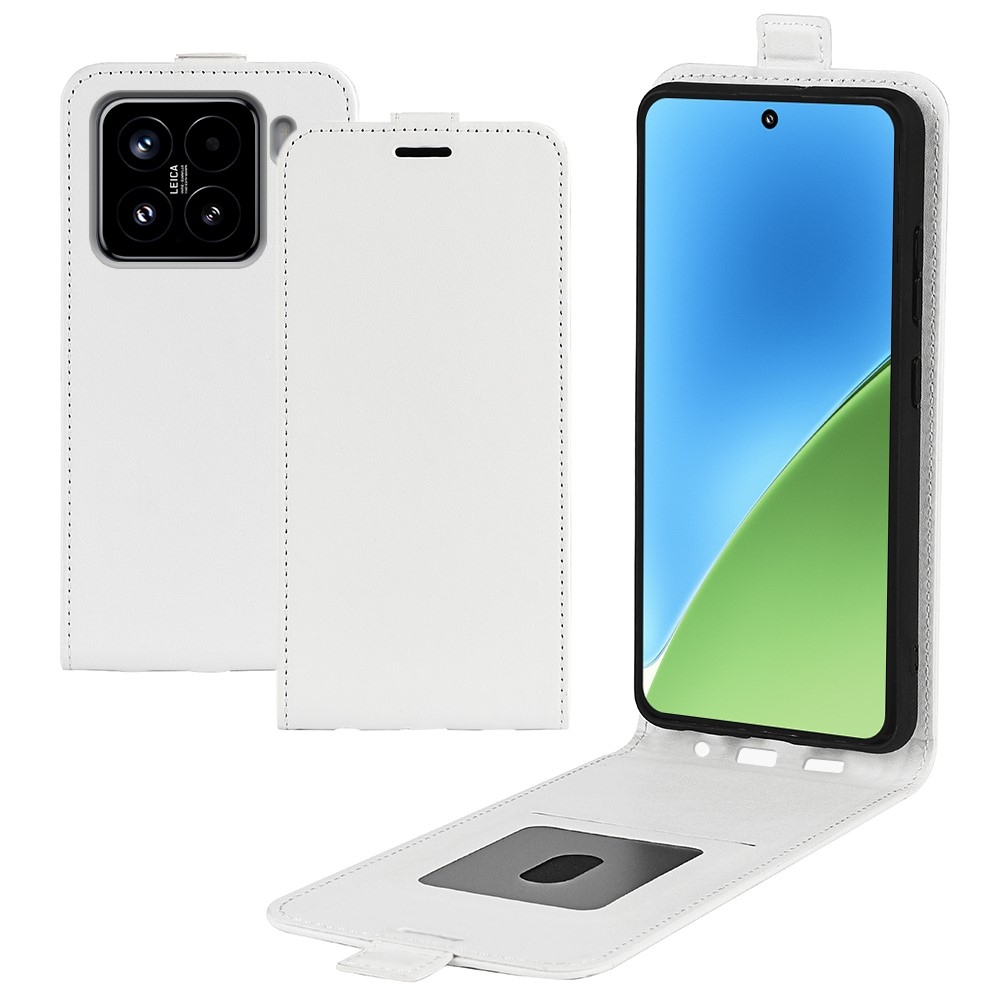 Függőleges könyvtáska Xiaomi 15-öshöz - fehér