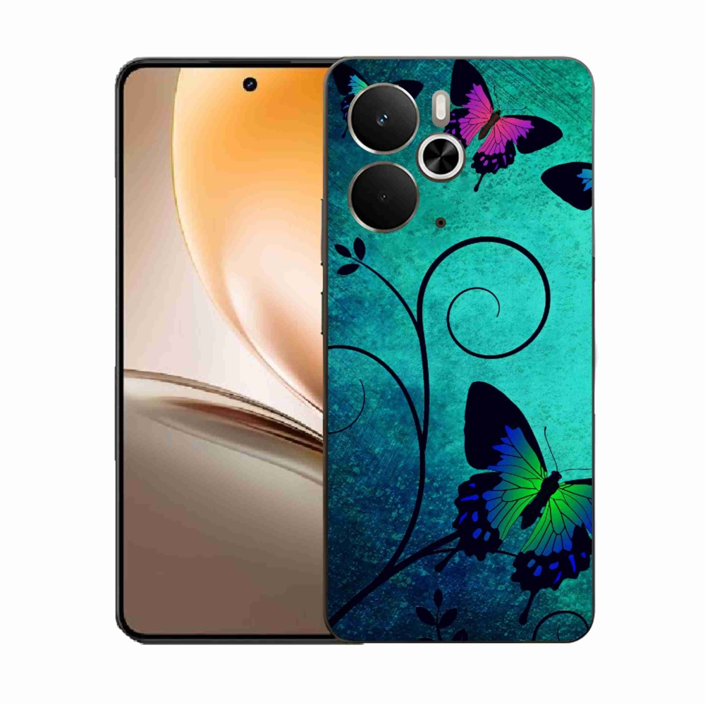 Gél borító mmCase a Realme 14 5G/14T 5G készülékhez - színes pillangók