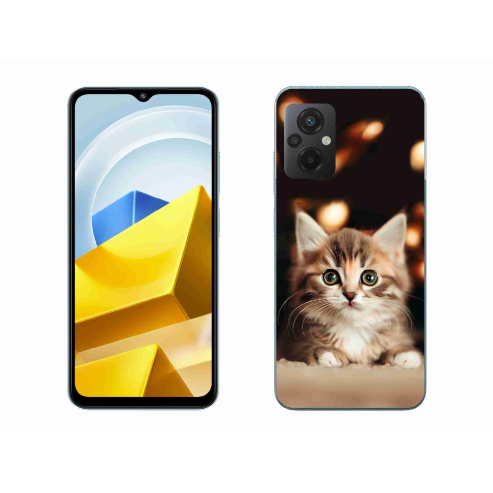 Gél borítás mmCase a Xiaomi Poco M5 4G-hez - aranyos cica 2