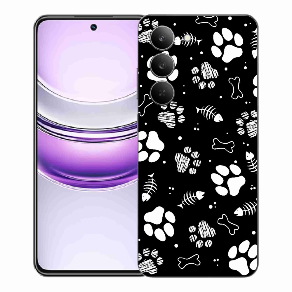 Gél borítás mmCase a Realme 14x 5G készülékhez - kutyamancsok