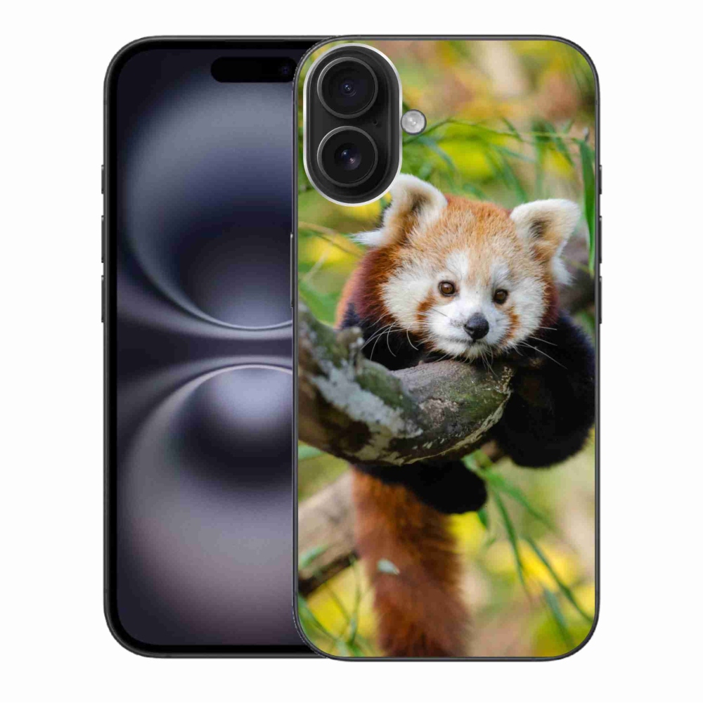 Zselés borítás mmCase iPhone 16 Plus készülékhez - pandavörös