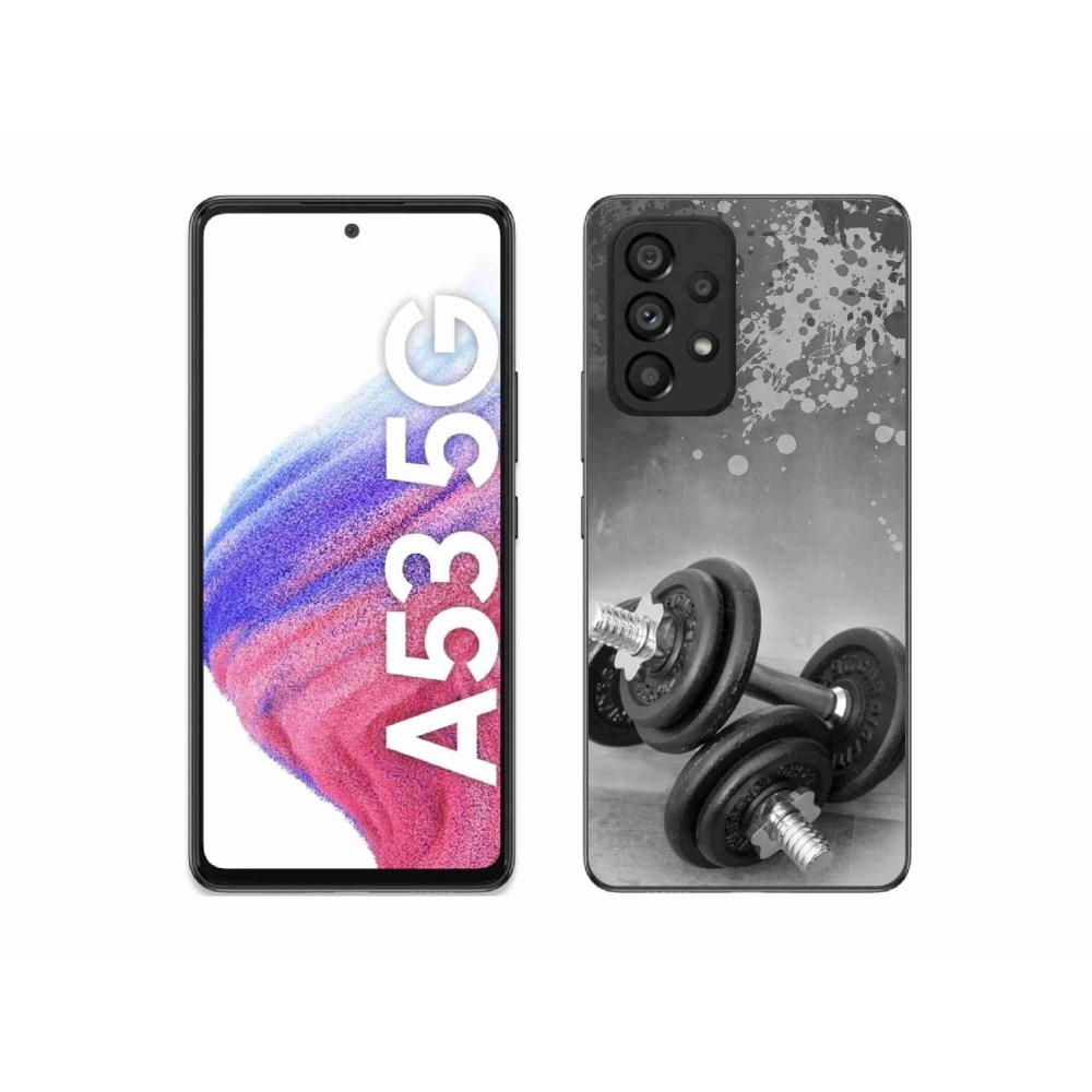 Zselés borítás mmCase Samsung Galaxy A53 5G készülékhez - súlyzók 1