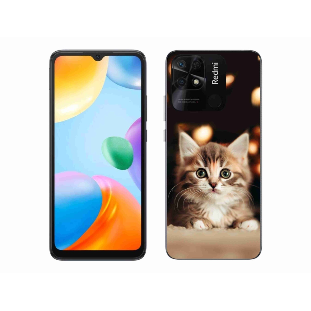 Gél borítás mmCase a Xiaomi Redmi 10C-hez - aranyos cica 2