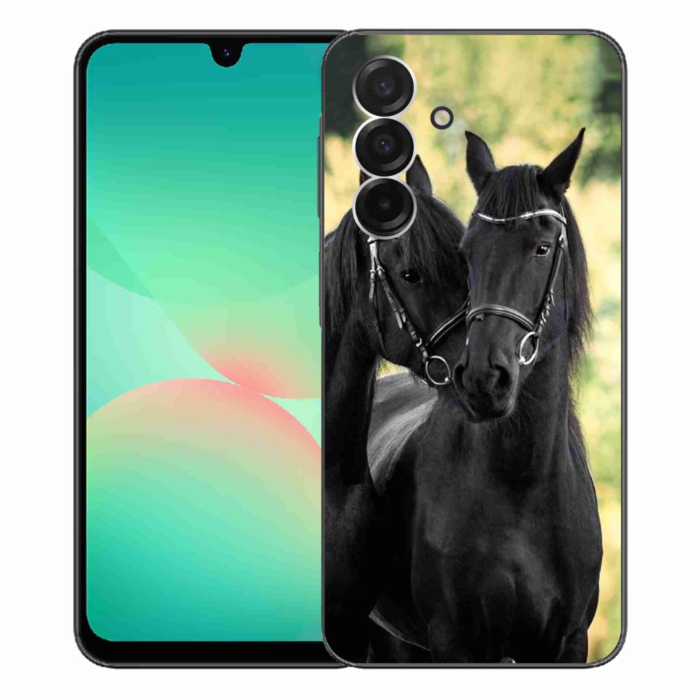 Zselés borítás mmCase Samsung Galaxy A26 5G - két fekete ló