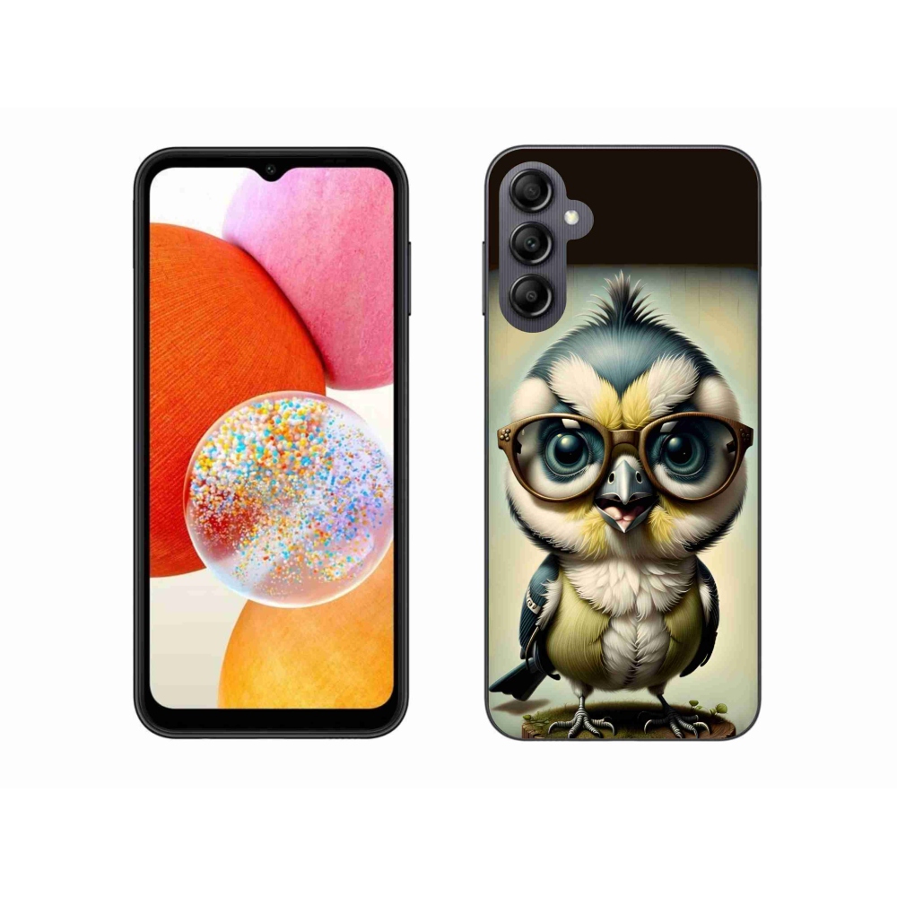 Zselés borítás mmCase Samsung Galaxy A14 4G/5G - kölyök szemüveggel