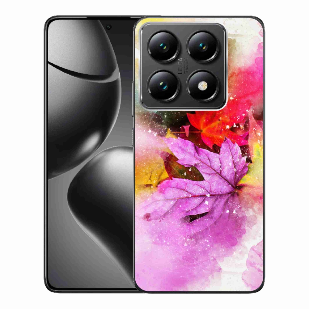 Gél borítás mmCase a Xiaomi 14T Pro számára - színes levelek