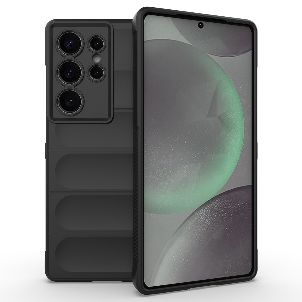 Rugg tartós zselés tok Samsung Galaxy S25 Ultra készülékhez - fekete