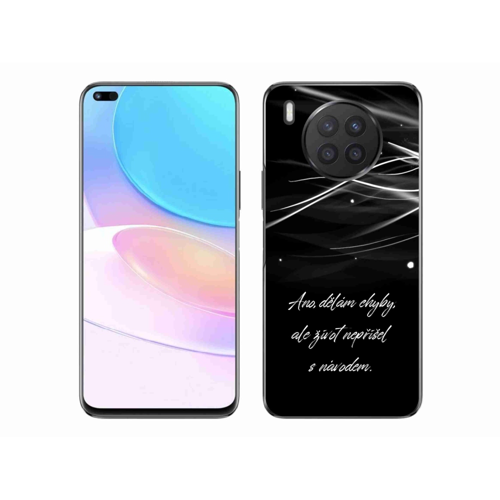 Zselés borítás mmCase a Honor 50 Lite készülékhez - idézem fekete háttérrel