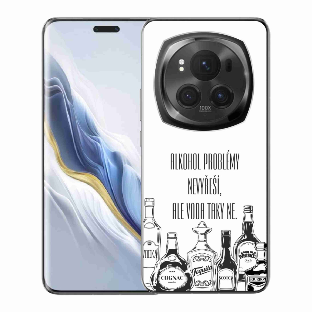 Gél borító mmCase a Honor Magic 6 Pro 5G készülékhez - vicces szöveg fehér háttérrel