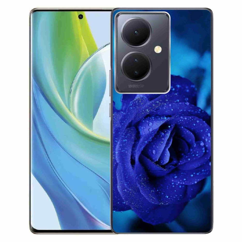 Gél tok mmCase a Vivo V29 Lite 5G-hez - kék rózsa