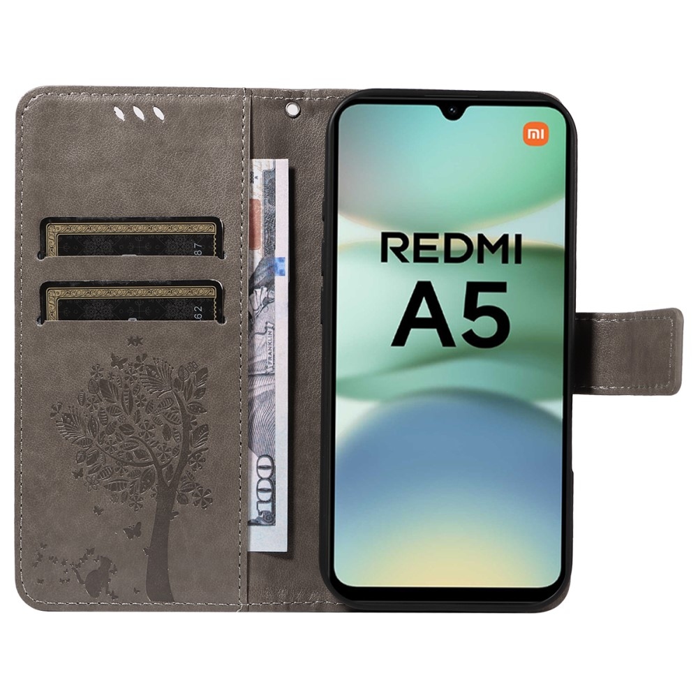 Fák könyve tok Xiaomi Redmi A5 (171.7x77.8x8.3mm) - szürke