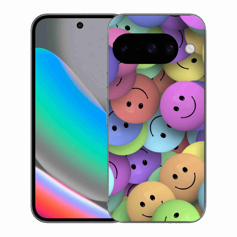Gél borítás mmCase a Google Pixel 10 számára - színes smiley-k