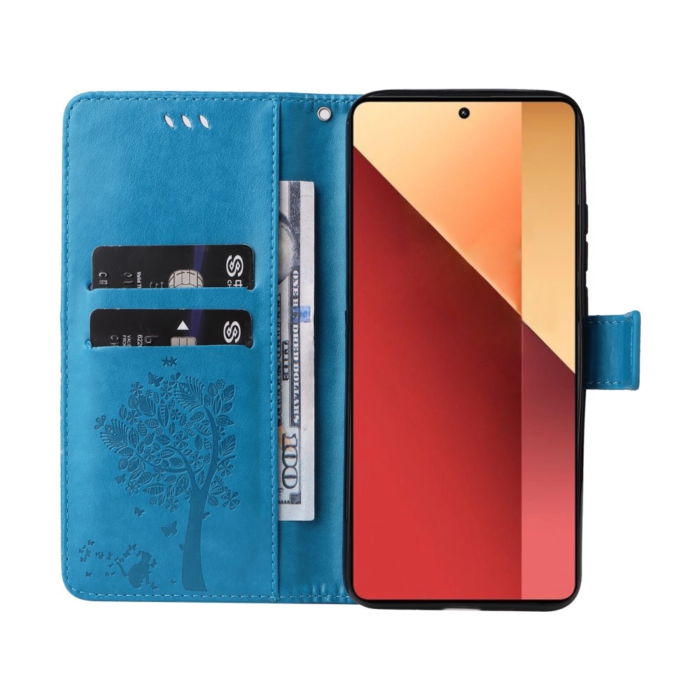 Fák könyv tokja Xiaomi Redmi Note 13 Pro 4G/Poco M6 Pro - kék