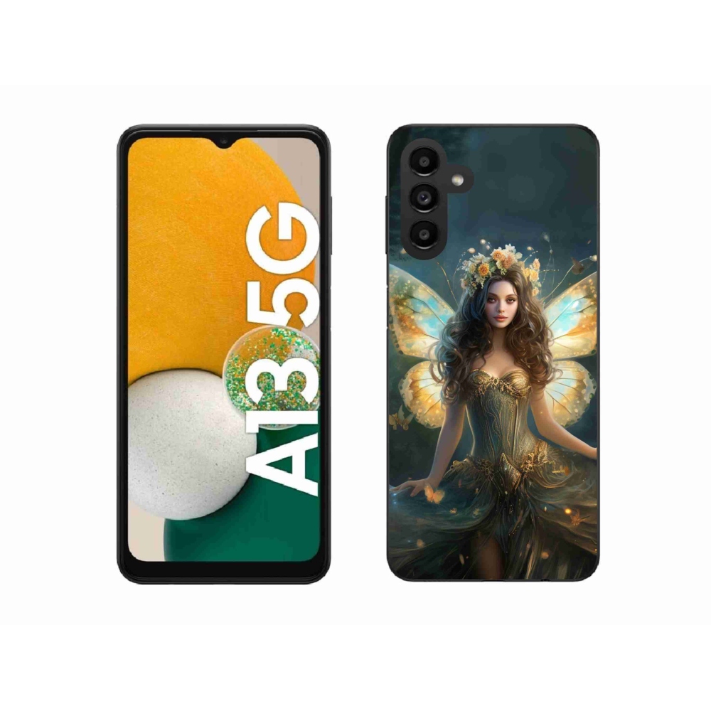 Gél borítás mmCase Samsung Galaxy A13 5G - pillangó nőhöz