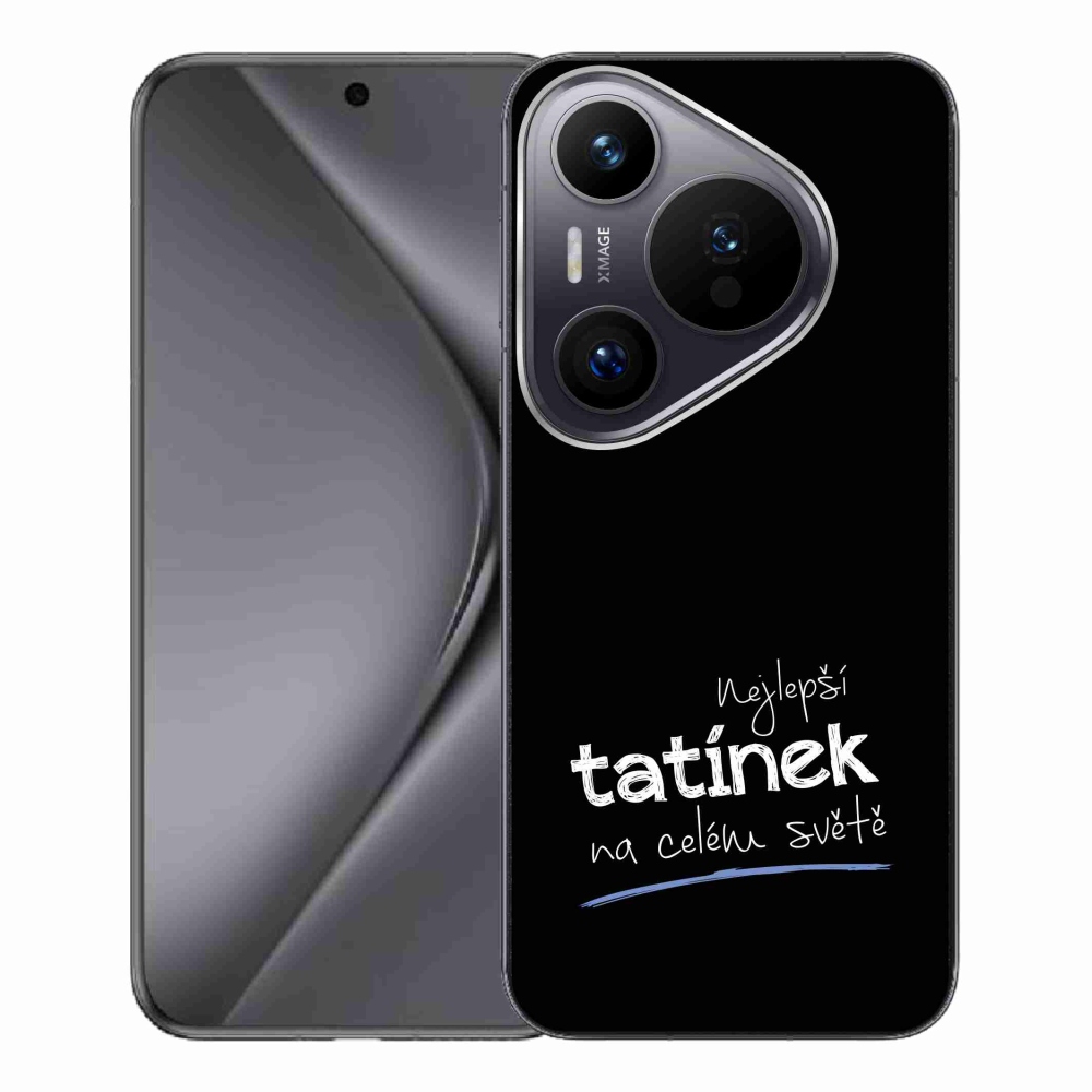 Gél borító mmCase a Huawei Pura 70 Pro - legjobb apuci 4 fekete háttérrel