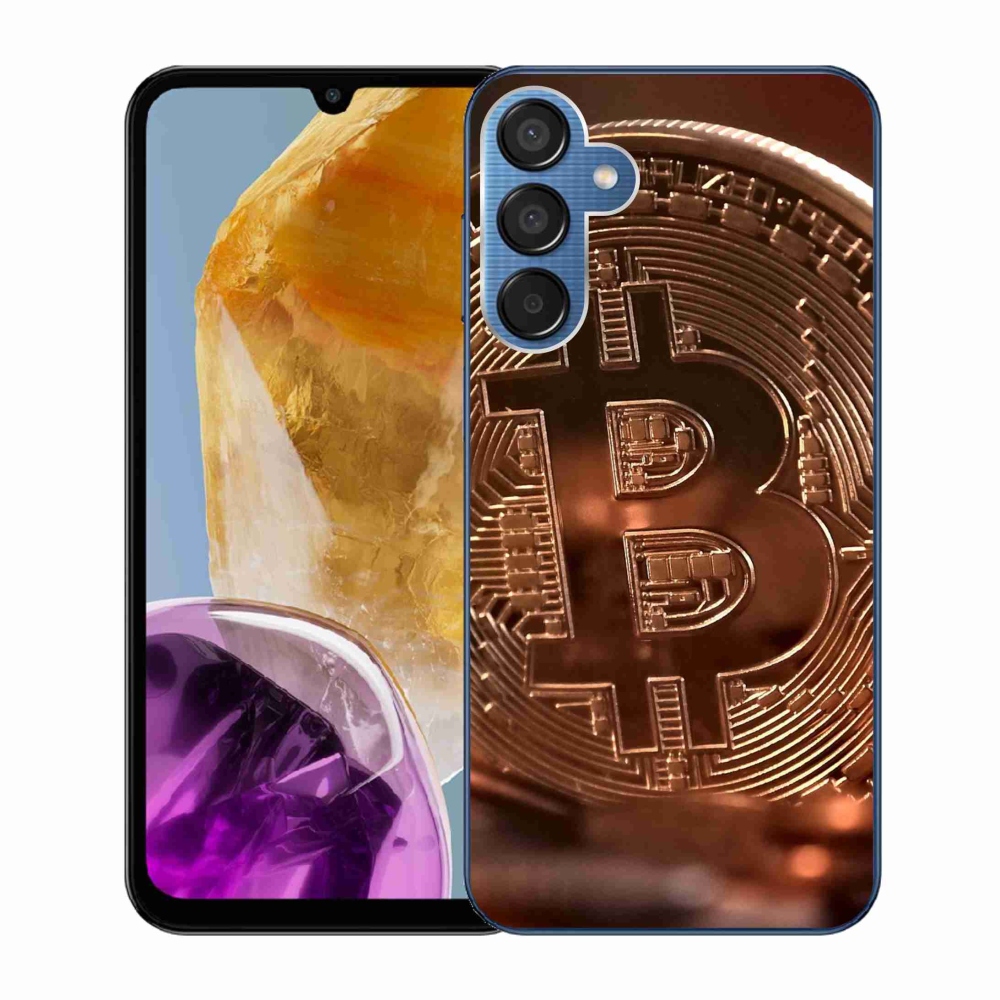 Gél borító mmCase a Samsung Galaxy M15 5G számára - bitcoin