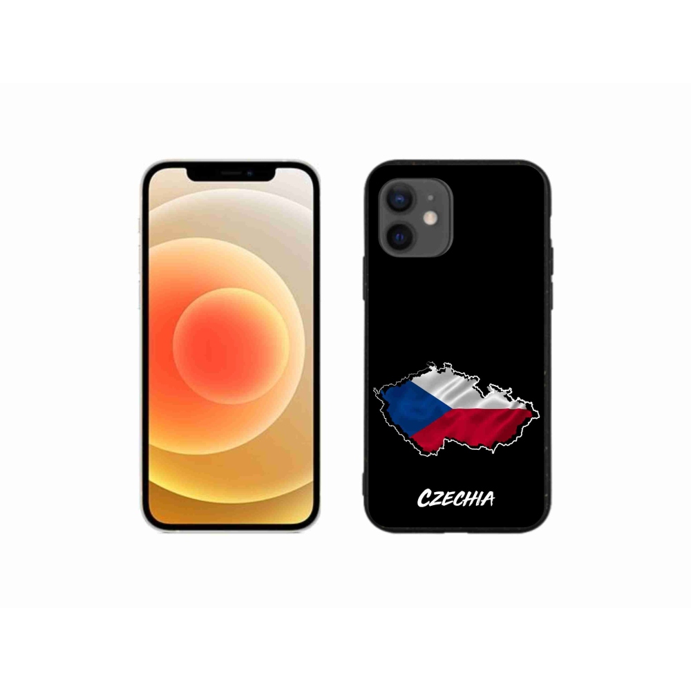 Zselés borítás mmCase iPhone 12 mini készülékhez - Csehország fekete háttér