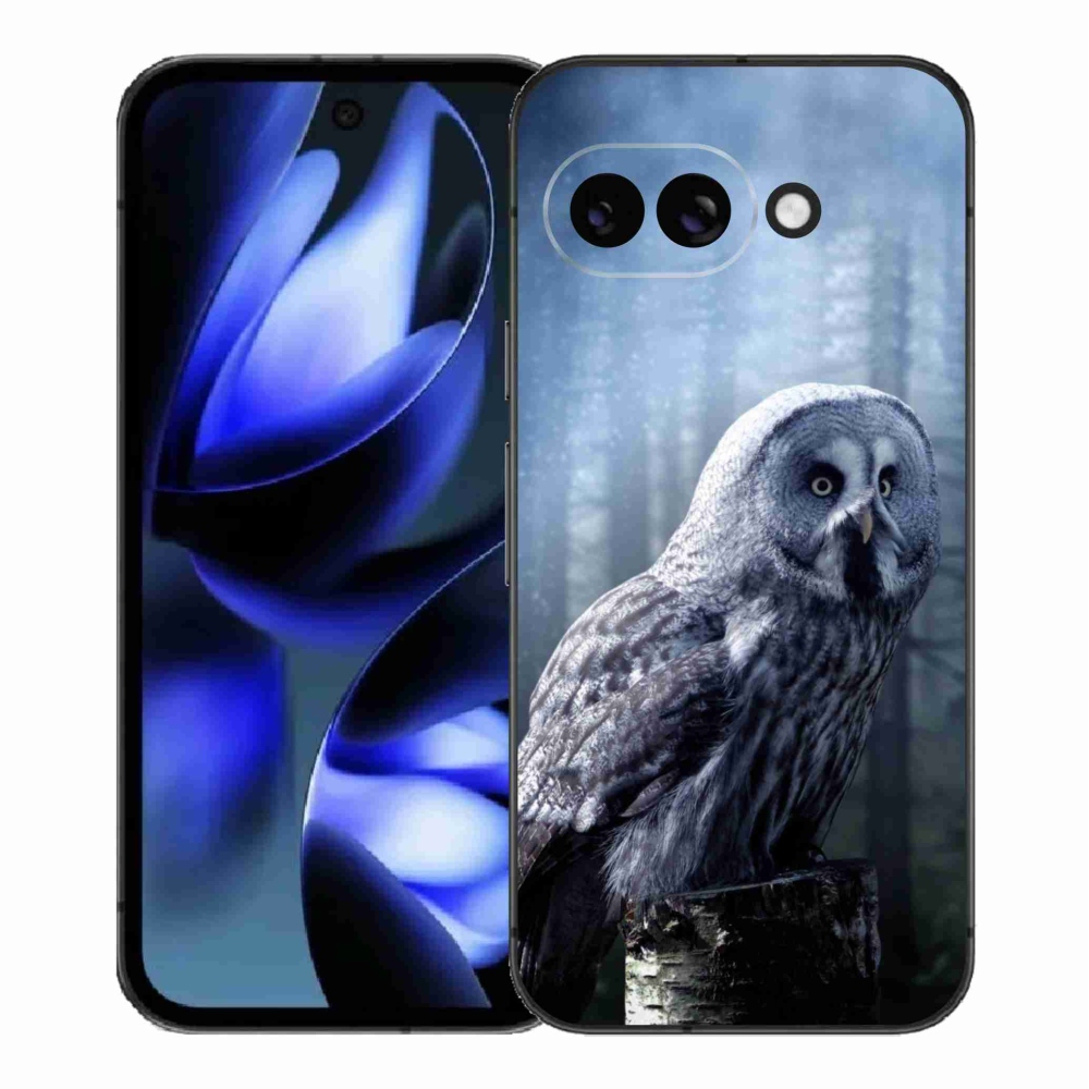 Zselés borítás mmCase a Google Pixel 9a készülékhez - bagoly