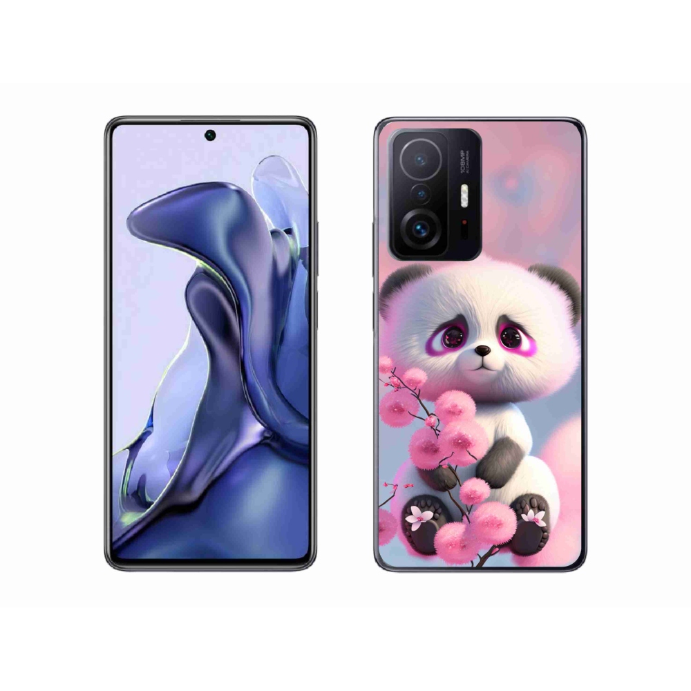 Gél borító mmCase a Xiaomi 11T-hez - aranyos panda 1