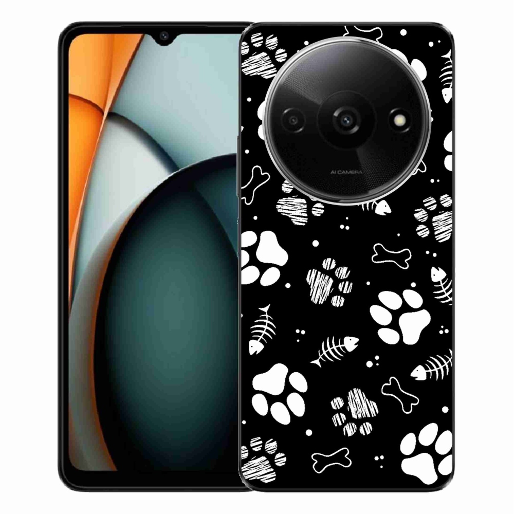 Gél borítás mmCase a Xiaomi Redmi A3-hoz - kutyamancsok