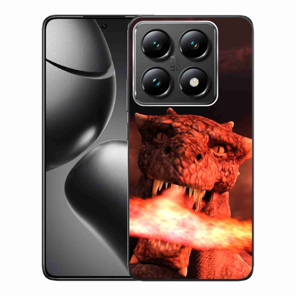 Gél borítás mmCase a Xiaomi 14T Pro számára - sárkány