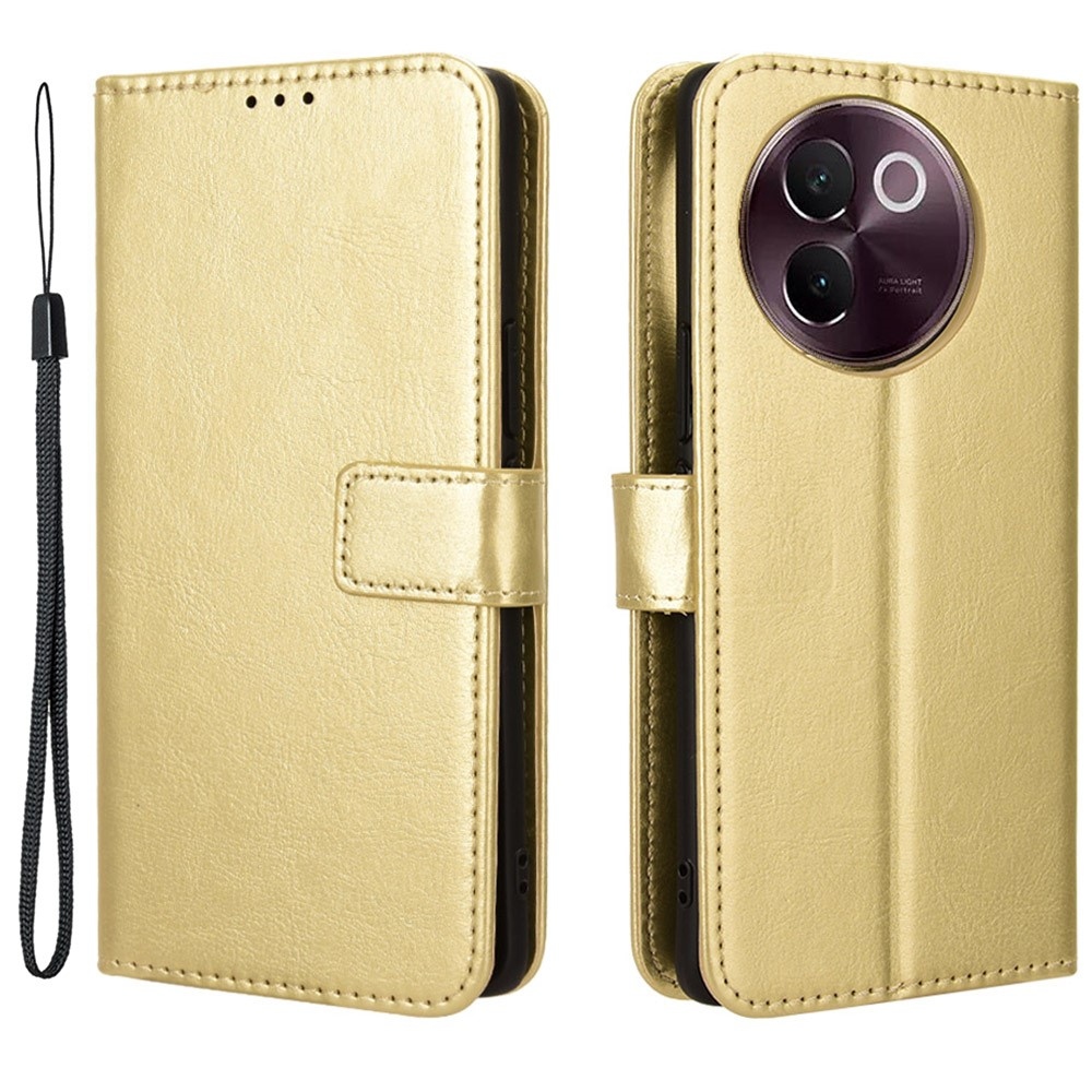 Őrült könyv tok a Vivo V40 Lite 5G-hez - arany színben