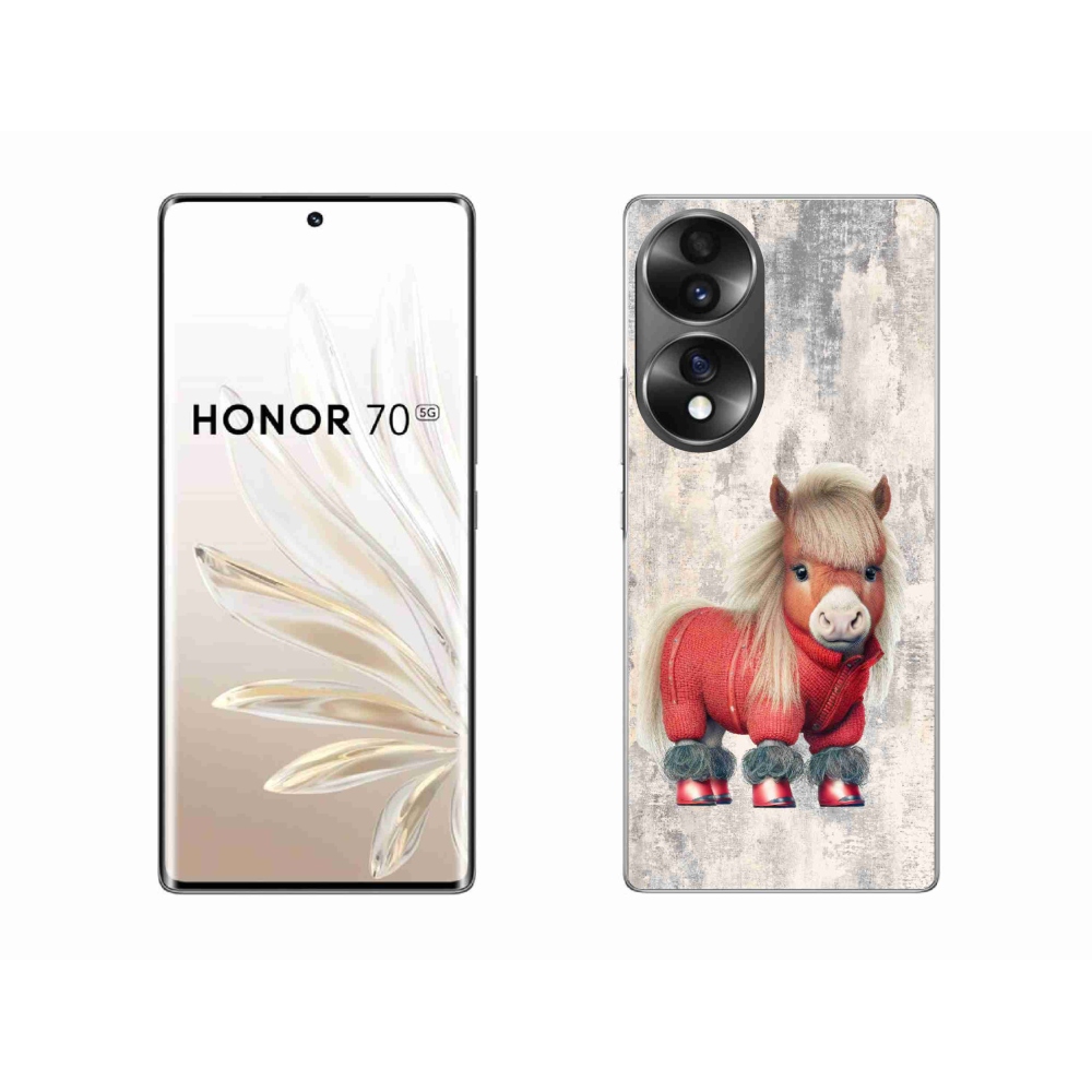 Zselés borítás mmCase a Honor 70 - póni pulóverhez