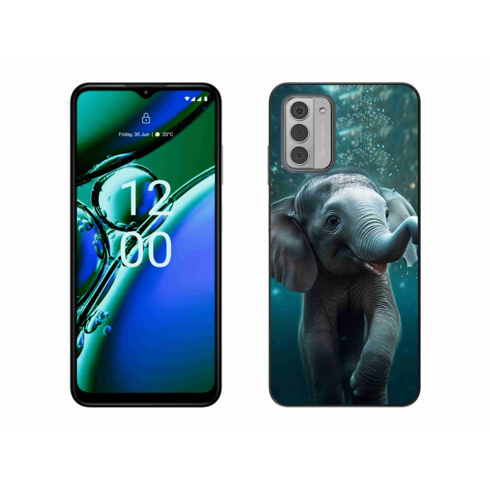 Zselés borítás mmCase a Nokia G42 készülékhez - elefánt a víz alatt