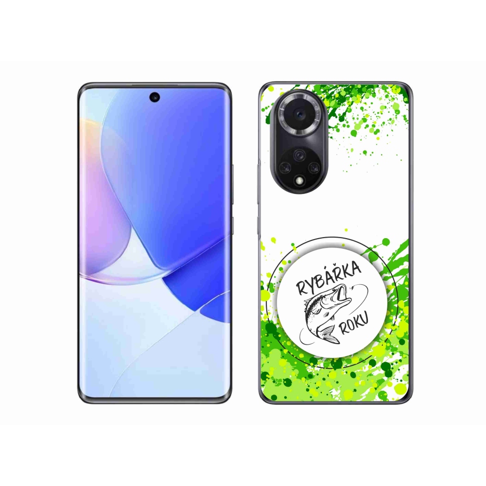 Gél borító mmCase a Huawei Nova 9-en - az év horgásza fehér háttérrel