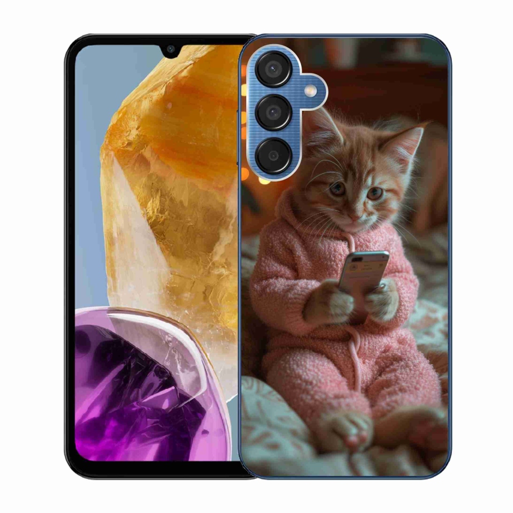 Zselés borítás mmCase Samsung Galaxy M15 5G - baba mobillal