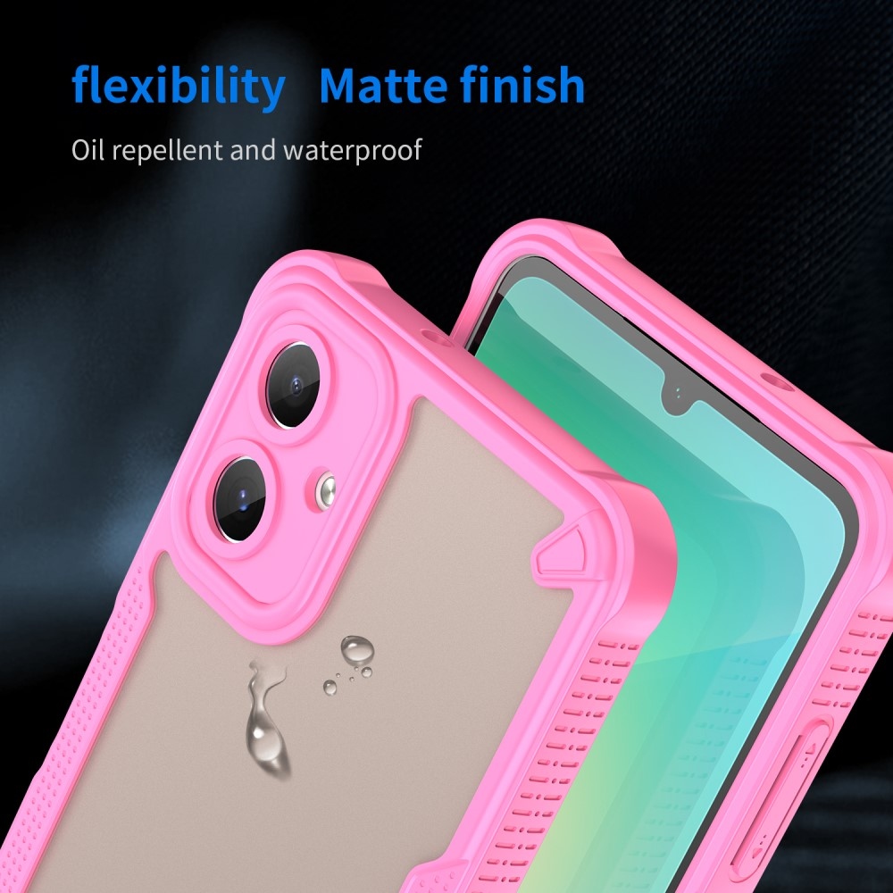 Fagyasztott tartós borítás Samsung Galaxy A06 4G készülékhez - rózsaszín