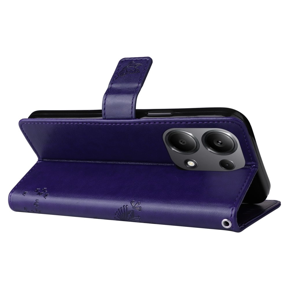 Fák könyv tokja Xiaomi Redmi Note 13 Pro 4G/Poco M6 Pro - sötétlila