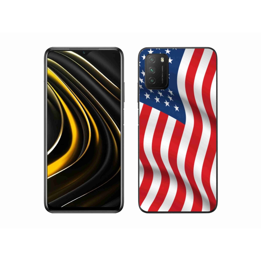 Gél borítás mmCase a Xiaomi Poco M3-hoz - amerikai zászló