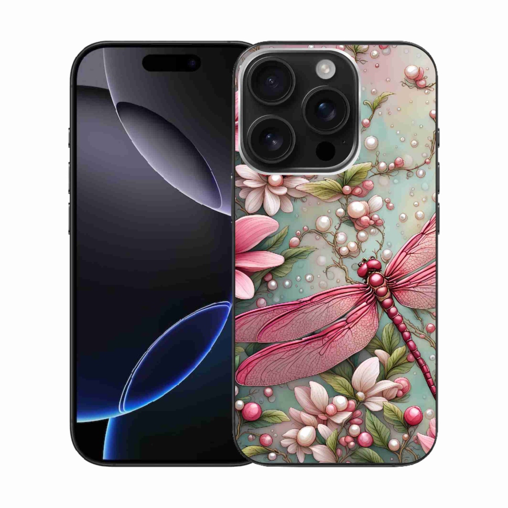 Zselés borítás mmCase iPhone 16 Pro készülékhez - szitakötő