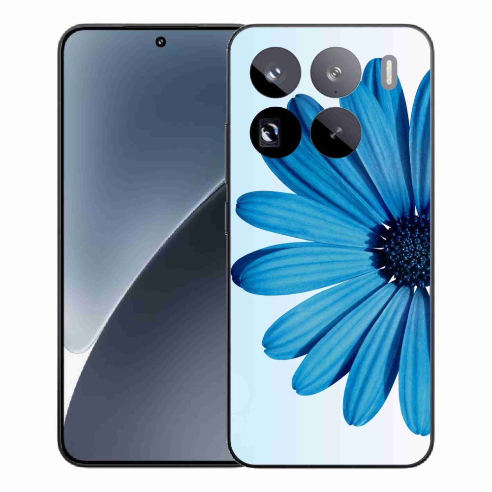 Zselés borítás mmCase a Xiaomi 15 Pro-hoz - kék margaréta