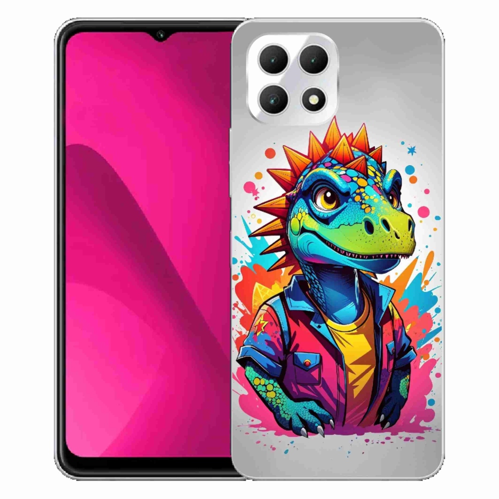 Zselés borítás mmCase a T-Mobile T Phone 2 készülékhez - színes dinoszaurusz