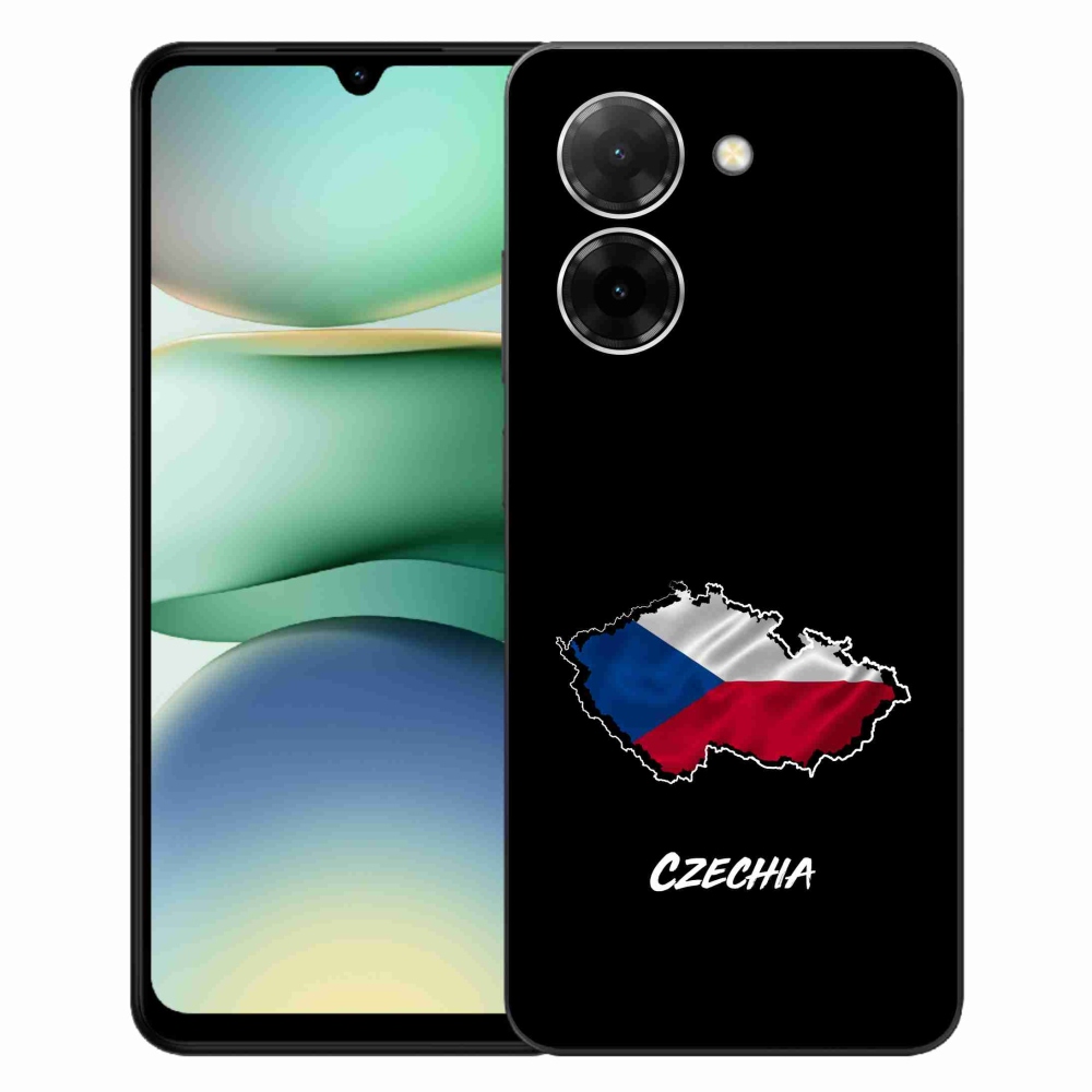 Gél borító mmCase a Xiaomi Redmi A5 (173.45x79.35x8.45mm) - Csehország fekete háttérrel