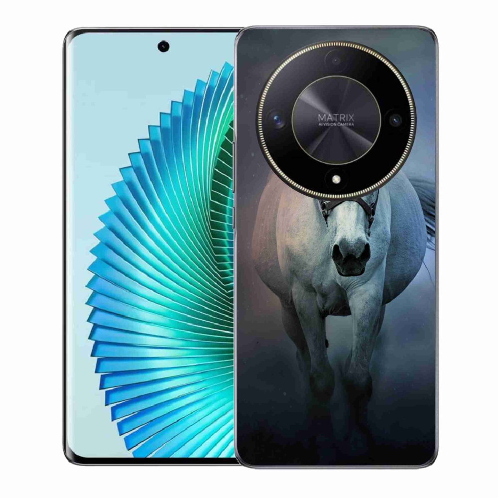 Gél tok mmCase a Honor Magic 6 Lite 5G számára - futó fehér ló